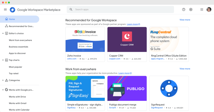 Google Workspace Marketplace